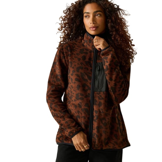 Regatta Womens/Ladies Frankie Leopard Full Zip Fleece Jacket (Dark) - Image 4