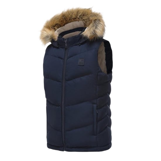 SoulCal Womens/Ladies Zip Pocket Gilet (Navy) - Image 3