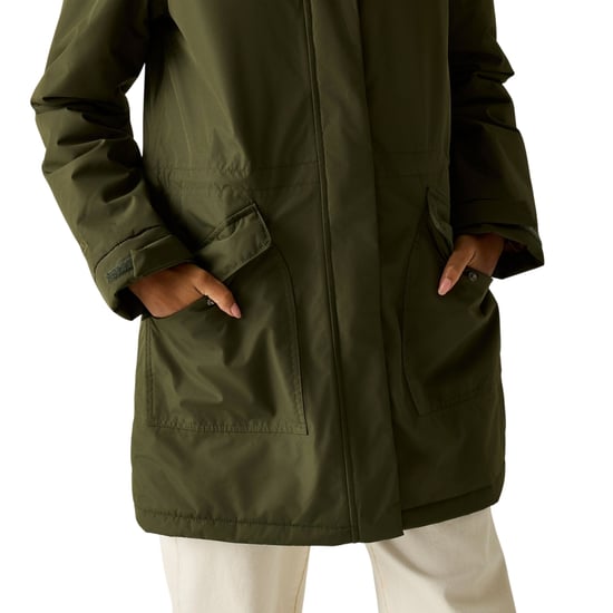 Regatta Womens/Ladies Sophia Insulated Waterproof Jacket (Dark Khaki) - Image 4