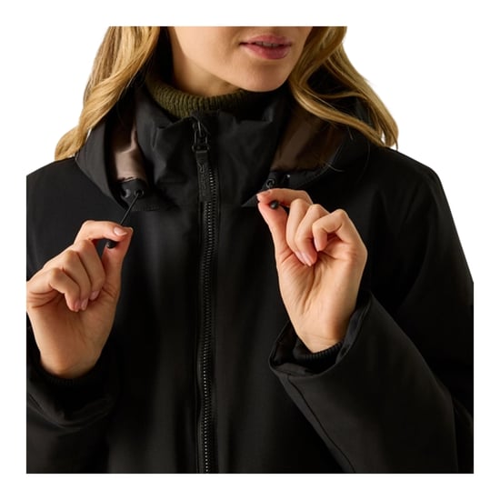 Regatta Womens/Ladies Marron Waterproof Insulated Jacket (Black/Mocha) - Image 5