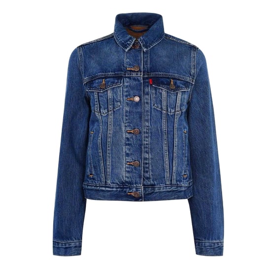 Levis Ex-Boyfriend-truckerjack voor dames (Marine) - Image 1