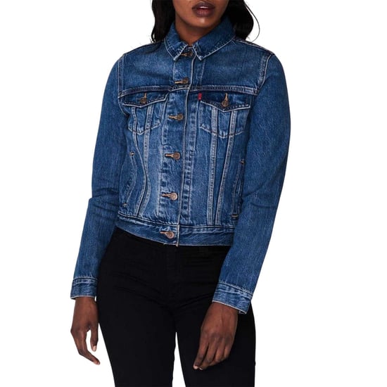Levis Ex-Boyfriend-truckerjack voor dames (Marine) - Image 3