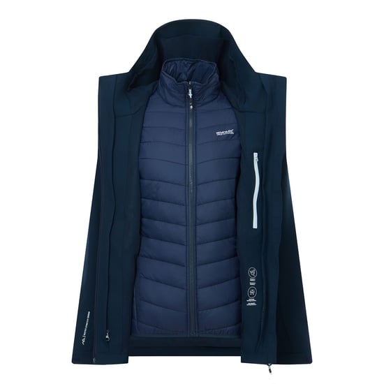 Regatta Womens/Ladies Wentwood 3 in 1 Jacket (Navy) - Image 5