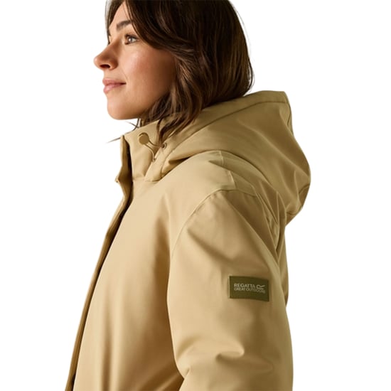 Regatta Womens/Ladies Janna Waterproof Long Length Insulated Jacket (Barleycorn) - Image 3