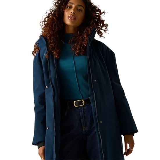 Regatta Womens/Ladies Janna Waterproof Long Length Insulated Jacket (Navy) - Image 4