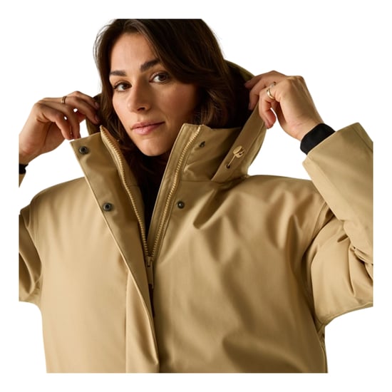 Regatta Womens/Ladies Janna Waterproof Long Length Insulated Jacket (Barleycorn) - Image 6