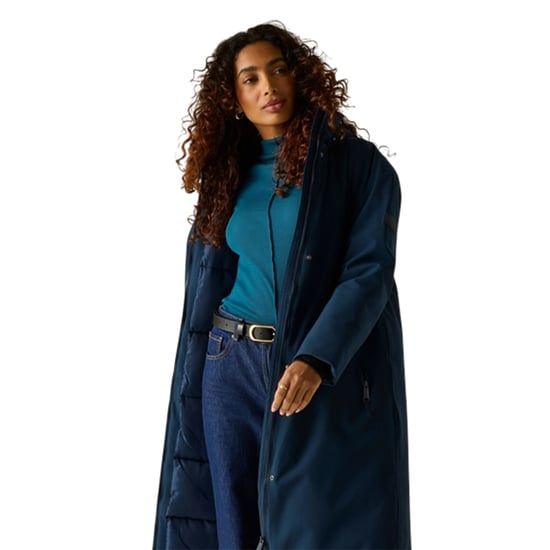 Regatta Womens/Ladies Janna Waterproof Long Length Insulated Jacket (Navy) - Image 5