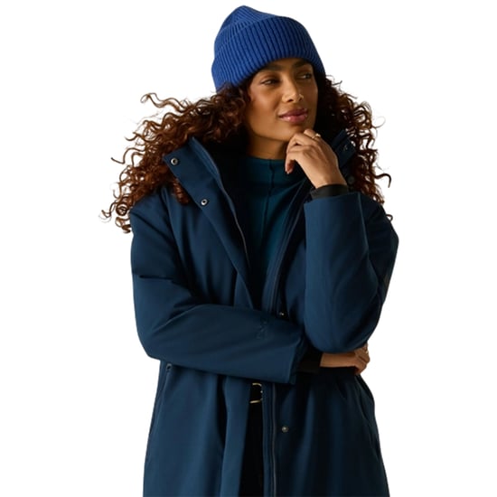 Regatta Womens/Ladies Janna Waterproof Long Length Insulated Jacket (Navy) - Image 6