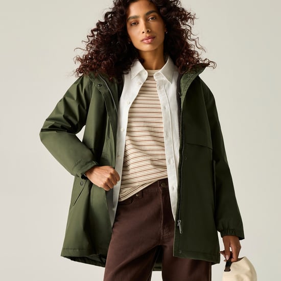 Regatta Womens/Ladies Brielly Waterproof Jacket (Dark Khaki/Black) - Image 6