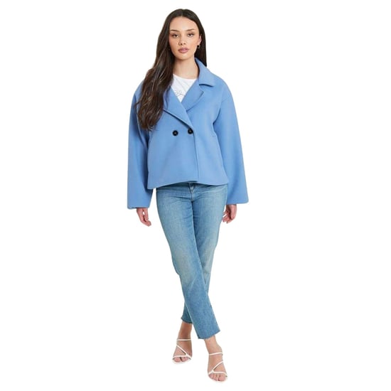 Be You Kort, getailleerd jasje voor dames (Poederblauw) - Image 2