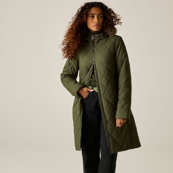 Regatta Womens/Ladies Fionne Long Length Jacket (Dark Khaki) - Image 5
