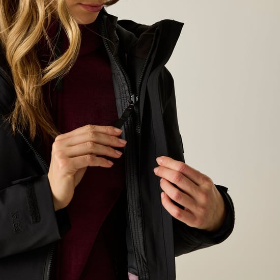 Regatta Womens/Ladies Denbury 3 in 1 Jacket (Black/Ash) - Image 3