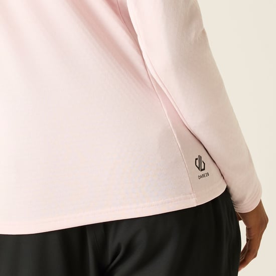 Dare 2B Womens/Ladies Ventura Stretch Hooded Midlayer (Pink Haze) - Image 5