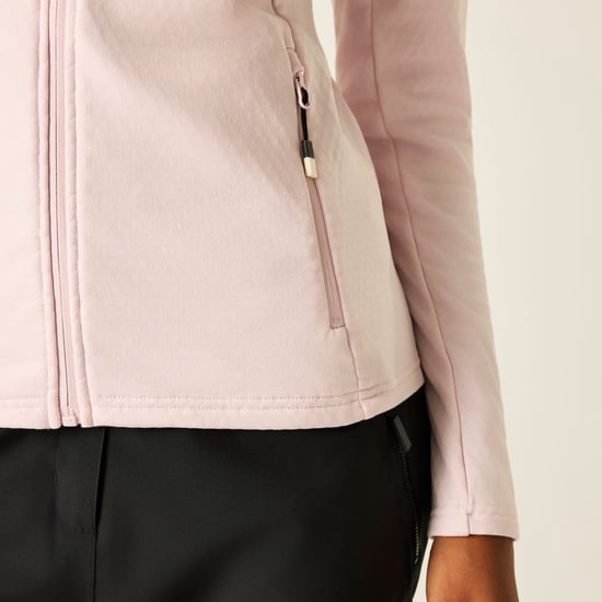 Dare 2B Womens/Ladies Ventura Stretch Hooded Midlayer (Pink Haze) - Image 6