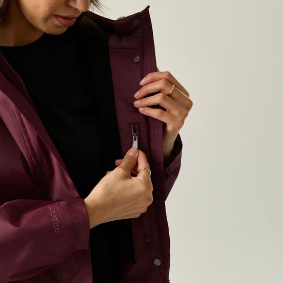 Regatta Womens/Ladies Brielly Waterproof Jacket (Fig/Black) - Image 6