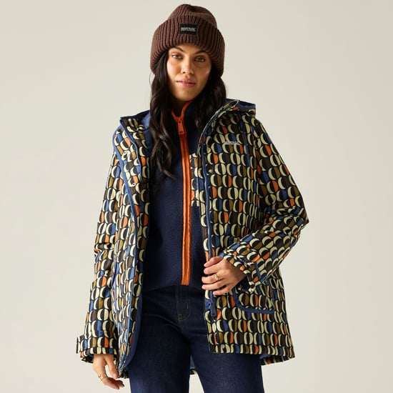 Regatta Womens/Ladies Orla Kiely Oval Insulated Waterproof Jacket (Navy/Multicoloured) - Image 1