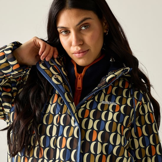 Regatta Womens/Ladies Orla Kiely Oval Insulated Waterproof Jacket (Navy/Multicoloured) - Image 4
