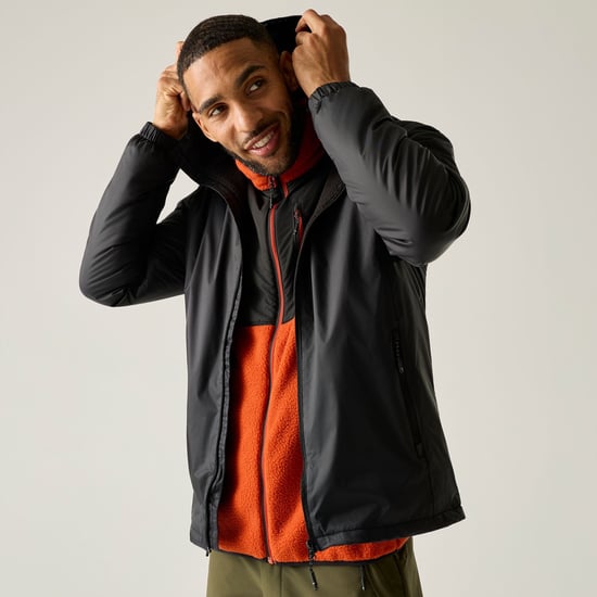 Regatta Mens Kybre Fleece Lined Jacket (Ash) - Image 5