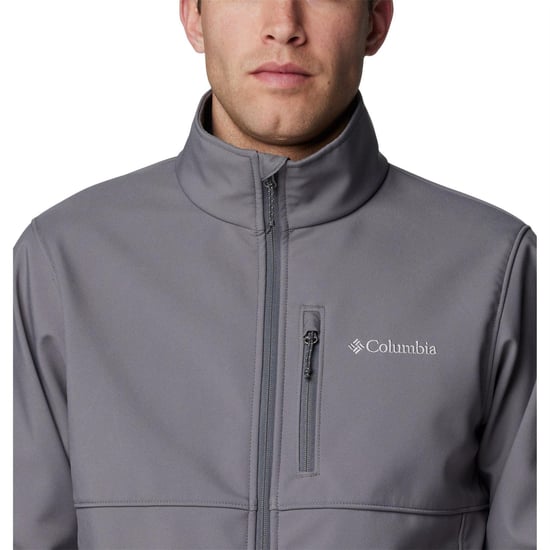 Columbia Mens Ascender Water Resistant Soft Shell Jacket (Grey) - Image 3