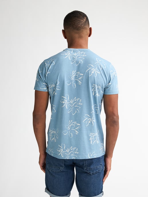 Petrol Industries - All-over Print T-shirt Grafito Men - Blue - Image 4