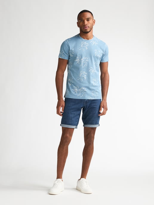 Petrol Industries - All-over Print T-shirt Grafito Men - Blue - Image 5
