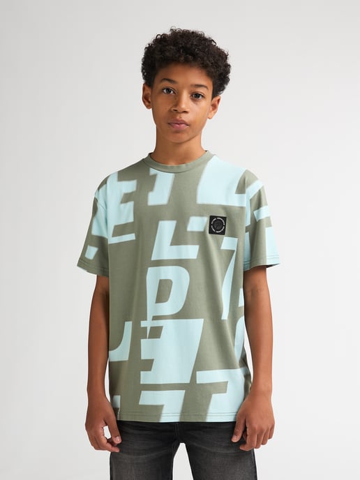 Petrol Industries - All-over Print T-Shirt Montaña Boys -  Green - Image 3
