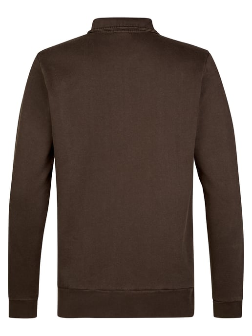 Petrol Industries - Heren Sweater met rits millhall - Bruin - Image 2
