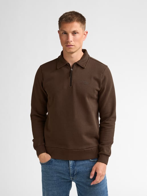 Petrol Industries - Heren Sweater met rits millhall - Bruin - Image 3