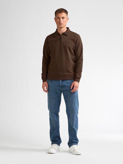 Petrol Industries - Heren Sweater met rits millhall - Bruin - Image 5