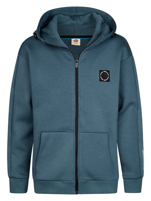 Petrol Industries - Jongens Scuba hoodie met rits staal - Blauw - Image 1