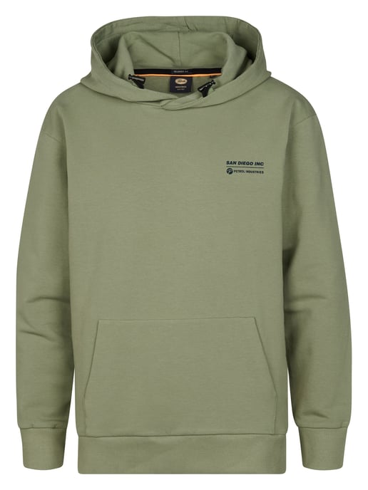 Petrol Industries - Jongens Gebreide hoodie met print Chapala - Groen - Image 1
