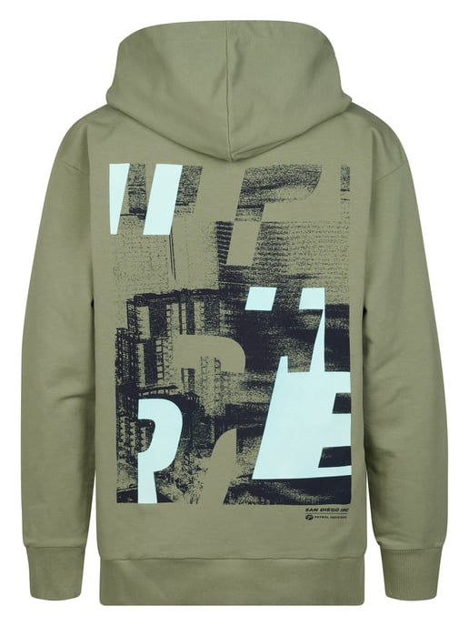 Petrol Industries - Jongens Gebreide hoodie met print Chapala - Groen - Image 2