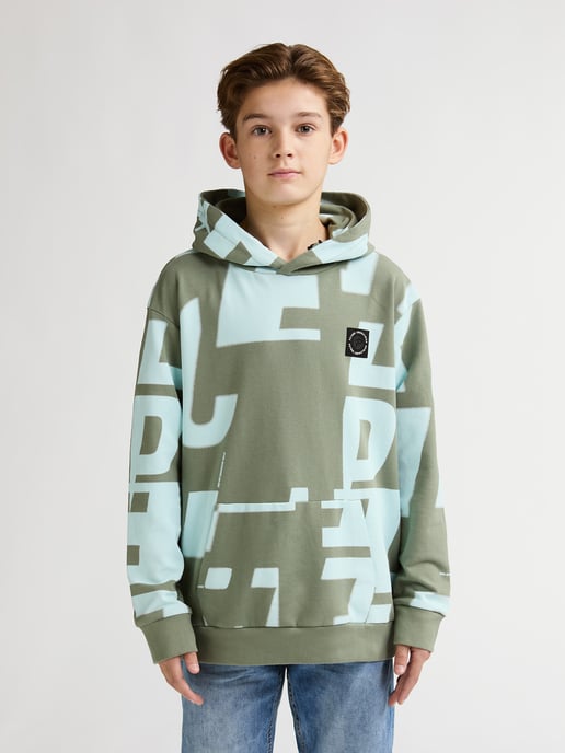 Petrol Industries - All-over Print Hoodie Laguna Boys - Green - Image 3