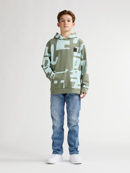 Petrol Industries - All-over Print Hoodie Laguna Boys - Green - Image 5