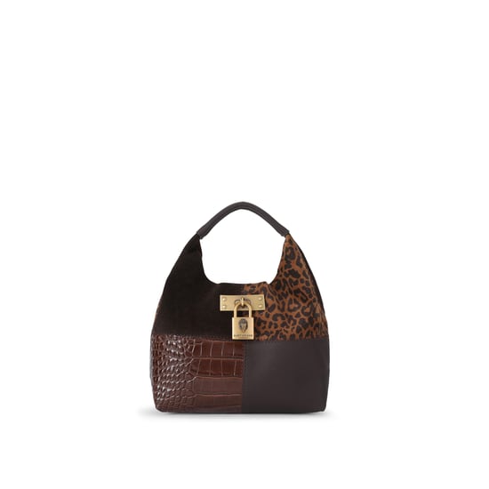 Kurt Geiger London Suede Mini Brixton Slouch Hobo Bag - Image 1