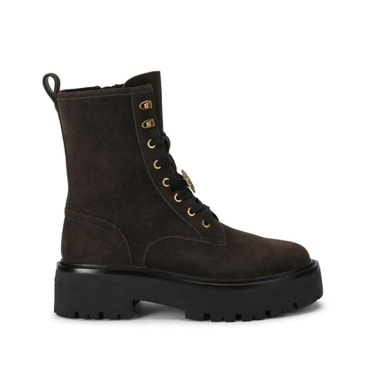 Kurt Geiger London Suede Crystal Chunky Ankle Boots - Image 1