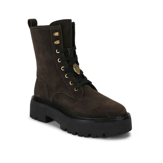 Kurt Geiger London Suede Crystal Chunky Ankle Boots - Image 2