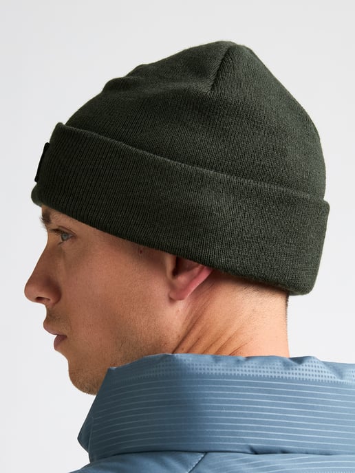 Petrol Industries - Heren Geribde beanie met patch irontrail - Groen - Image 3