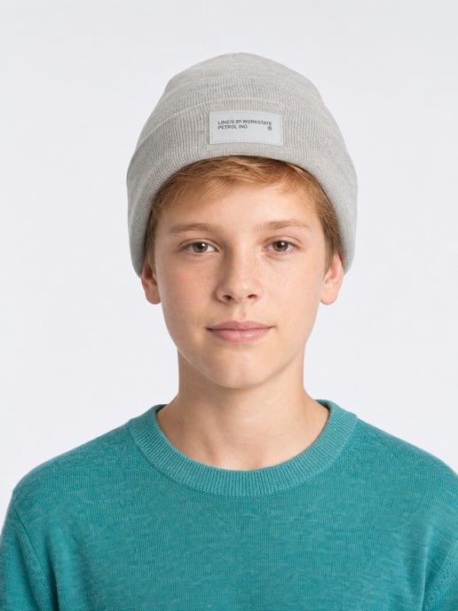 Petrol Industries - Jongens Geribde beanie Millpoint - Zwart - Image 3