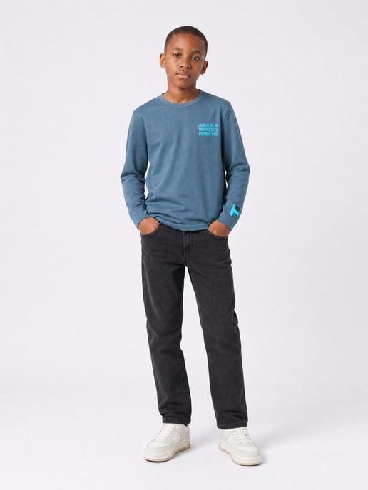 Petrol Industries - Jongens Longsleeve T-shirt met print ironlake - Blauw - Image 5