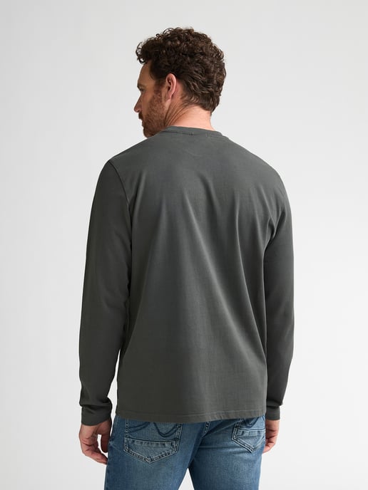 Petrol Industries - Heren Longsleeve met print forgewall - Groen - Image 4