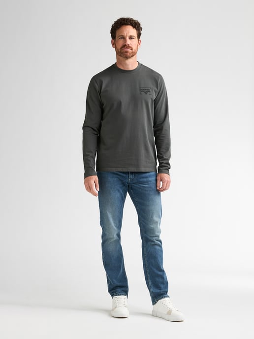 Petrol Industries - Heren Longsleeve met print forgewall - Groen - Image 5