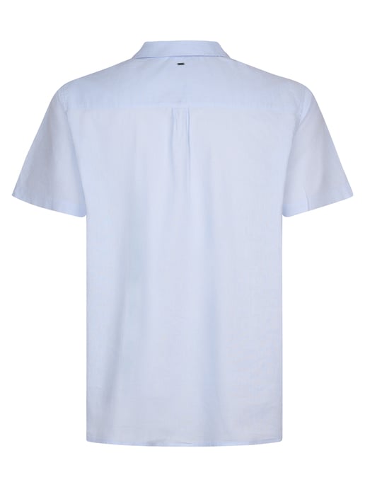 Petrol Industries - Plus Size Plain Short-Sleeve Shirt Men - Blue - Image 2