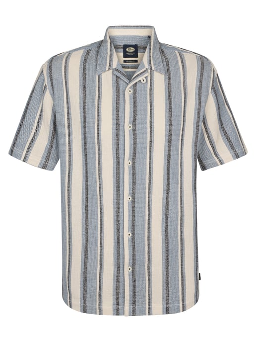 Petrol Industries - Heren Overhemd met all-over print Adventura - Blauw - Image 1