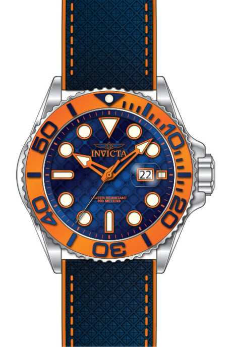 Invicta Grand Diver 51085 Herrklocka - Quartzverk - Rostfritt Stål med Blå Urtavla - 48 mm - Image 2