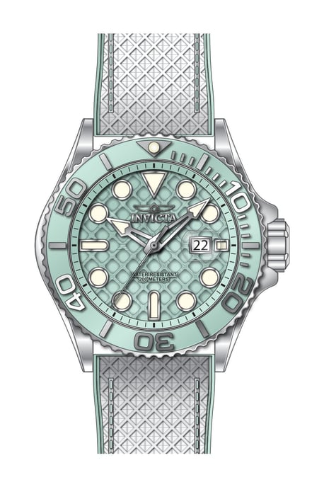 Invicta Grand Diver 51083 Herrklocka - Kvartsverk - Rostfritt Stål med Blå Urtavla - 48 mm - Image 2