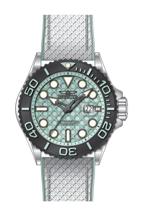 Invicta Grand Diver 51086 Herrklocka - Kvartsverk - Rostfritt Stål med Blå Urtavla - 48 mm - Image 2
