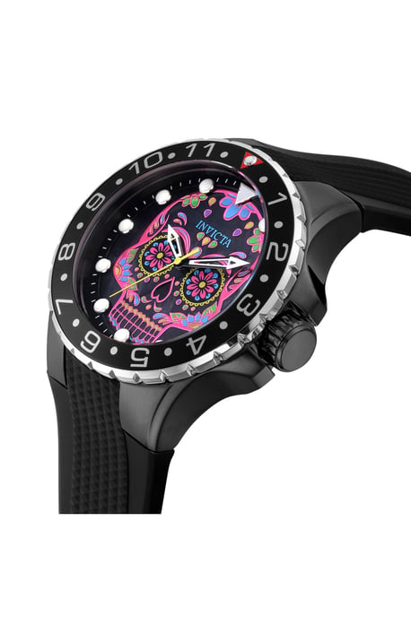 Invicta Aviator 36854 Herrklocka - Quartzverk - Rostfritt Stål med Rosa Urskiva - 50 mm - Image 3