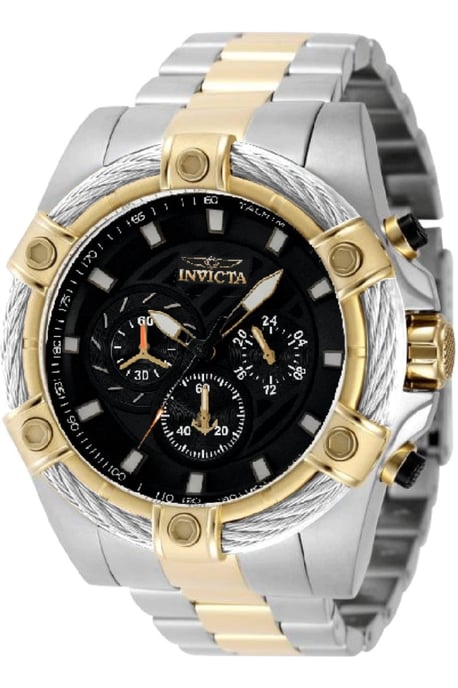 Invicta Bolt 69801 Herrklocka - Quartzverk - Stål med Svart Urtavla - 52 mm - Image 1