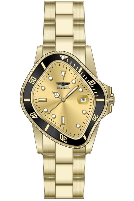 Invicta Artist 51005 Herrklocka - Quartzverk - Rostfritt Stål med Guld Urtavla - 40 mm - Image 1